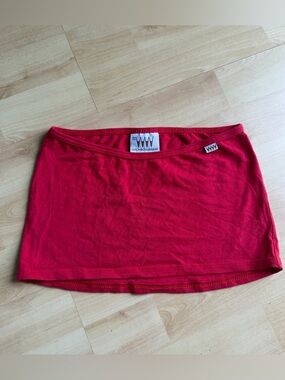 Wicked Weasel Red Micro Mini Skirt